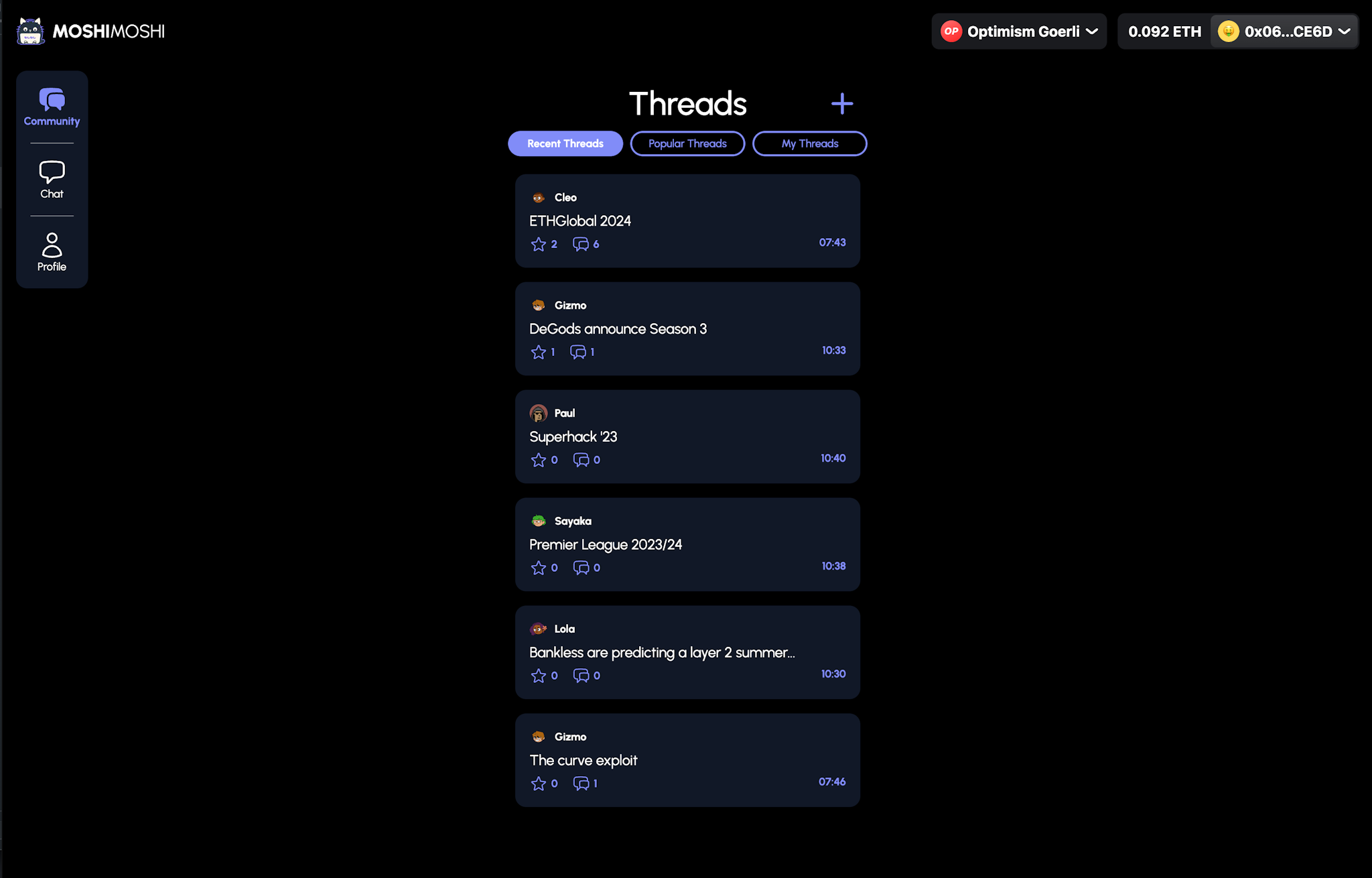 Threads Screenshot